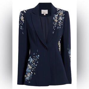 Cinq a Sept 	Coastal Floral Embellished Cheyenne Blazer